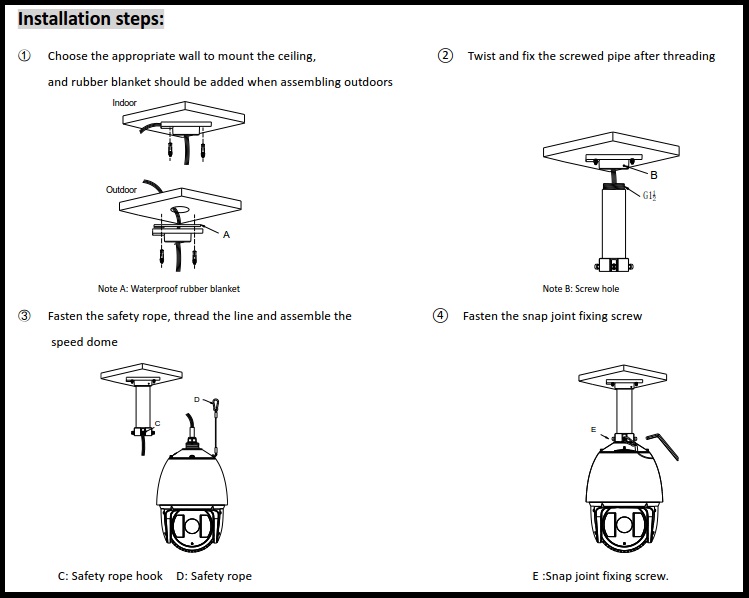 Hikvision DS-1662ZJ Pendant Mount Bracket
