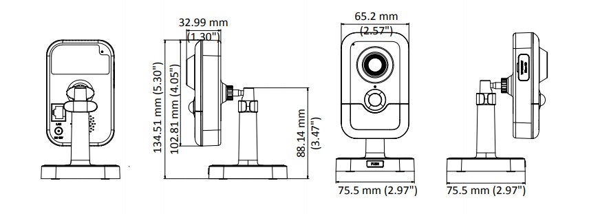 DS-2CD2455FWD-IW Dimensions