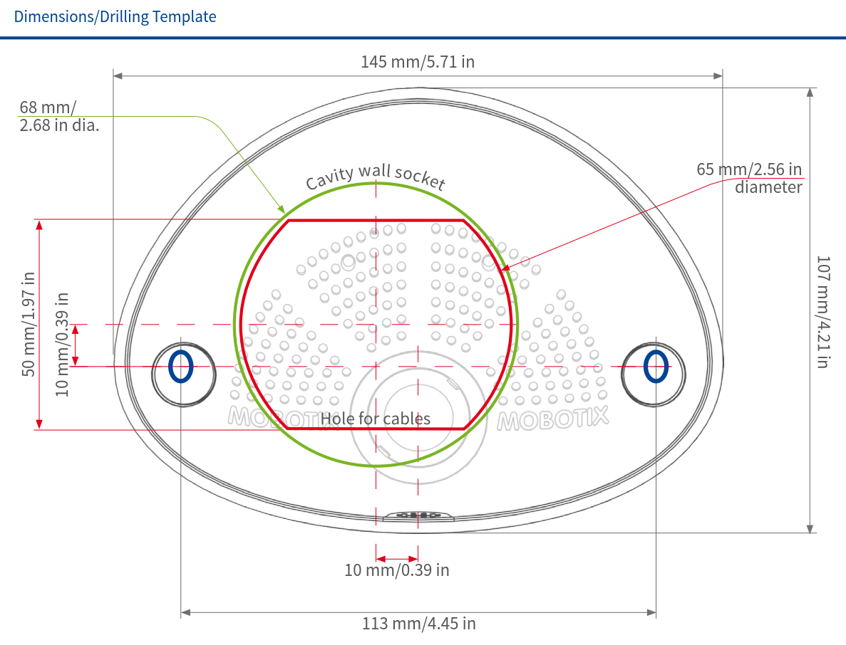 Mobotix i26 Dimension